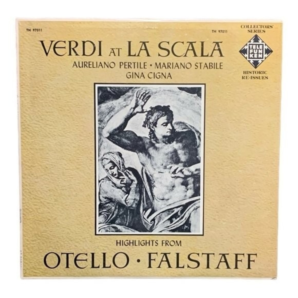 Verdi At La Scala LP Telefunken TH97011 Collectors Series Historic Reissue NM